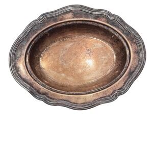 Antique 1825 Sheffield England Silver Plated Oval Serving Dish Sheffield‎ Crown